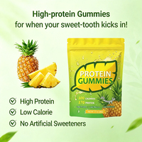 Bonbons protéinés pour améliorer l'immunité, complément alimentaire en gommes, saveur ananas, sans sucre, créatine, pour adultes, 2 gommes par portion