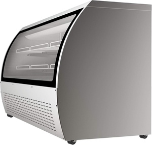 스테인레스 스틸 신선한 고기 디스플레이 곡선 유리 냉장 신선한 샐러드 고기 델리 케이스 고기 냉장고 쇼케이스 - Product Image 4