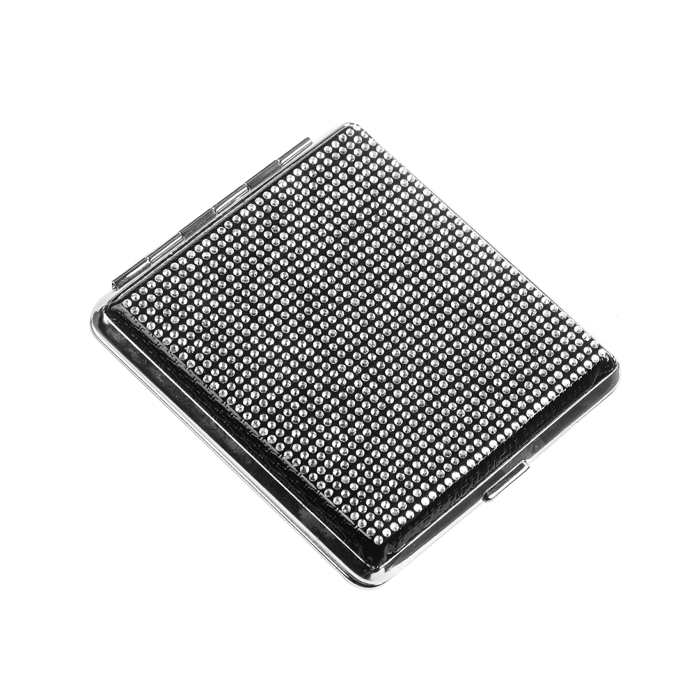 Прозрачный двусторонний пружинный зажим, открывающийся Карманный ящик, блестящий металлический держатель для сигарет на 20 сигарет
