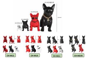 مكبر صوت محمول CH-M11 على شكل كلب بولدوغ فرنسي كرتوني لطيف مع صوت جهير قوي وبلوتوث - Product Image 5