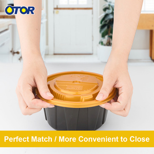 OTOR 51oz 1500ml Contenedores de almacenamiento de alimentos de plástico Tazón de sopa Contenedores de preparación de comidas con tapas - Product Image 3