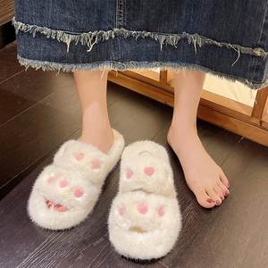 Las pantuflas <span class=keywords><strong>de</strong></span> otoño e invierno están <span class=keywords><strong>de</strong></span> moda Use felpa y lindo <span class=keywords><strong>en</strong></span> <span class=keywords><strong>casa</strong></span> y sea versátil Casualmente usando pantuflas esponjosas afuera - Product Image 6