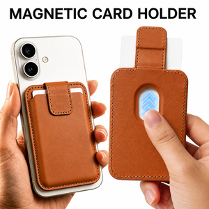 Tarjetero MagSafe con Bloqueo RFID y Solapa Magnética, Cartera de Cuero para Teléfono con Protección de Privacidad para iPhone 16 15 Pro Max, Venta al Por Mayor Personalizada - Product Image 1