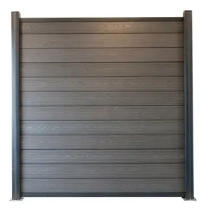 Chiều Dài 1.85M Tấm Rỗng Ngoài Trời Eco Privacy 6ft Hàng Rào Panel WPC Composite Gate Board