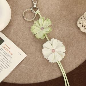 Summer Color Floral Keychains <b>Bag</b> <b>Charms</b> Stylish White Flowers Korean Cute Sunflower Daisy Lover Gifts - Product Image 3