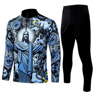 Completo da Allenamento da <span class=keywords><strong>Calcio</strong></span> da Uomo 100% Poliestere Impermeabile Traspirante ed Elasticizzato <span class=keywords><strong>Tuta</strong></span> da <span class=keywords><strong>Calcio</strong></span> - Product Image 1