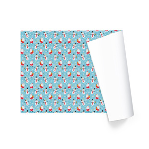 Factory Bulk Supply Waterproof 80gsm Coated <b>Paper</b> Snowman Christmas Gift Wrapping <b>Paper</b> <b>Roll</b> Holiday Gift Packing - Product Image 3