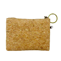 Vente en gros Porte-monnaie en Liège Logo personnalisé Poches à monnaie en Liège naturel pour femme et homme Mini sac portable