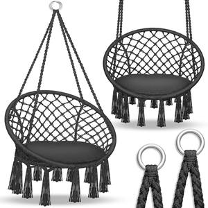 Fauteuil suspendu en forme de panier, style bohème, pour patio extérieur, jardin, camping, chambre, respirant, léger, siège d'extérieur pour la maison - Product Image 1