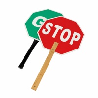 Panneaux de signalisation de sécurité réfléchissants double face personnalisés pour le contrôle du trafic, portables, pour arrêter/continuer, avertissements de sécurité