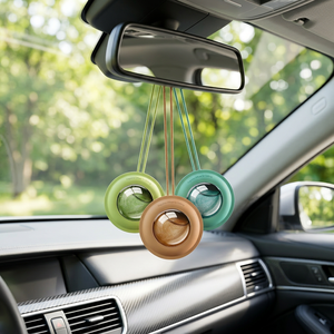 Modern Hanging Car Air Freshener Diffuser for Rearview <b>Mirror</b> Long Lasting Scent Via Natural Evaporation <b>Plastic</b> Design Custom - Product Image 1