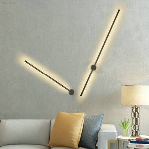Indoor Iron LED Bedroom Long Strip <b>Wall</b> <b>Lamp</b> Sensor Control Modern Design Reading Bracket for Hotel Home Bedside Lighting - Product Image 3
