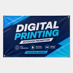 Lona de malla publicitaria de vinilo PVC de gran formato personalizada con impresión digital para ferias comerciales - Product Image 1