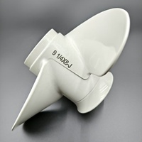 Hélice hors-bord en aluminium blanc 683-45947-00-EL 683-45947-00-00 9 1/4X8-J 3 pales avec coussinet en caoutchouc pour moteurs de bateaux