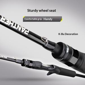 Caña <span class=keywords><strong>de</strong></span> Pescar <span class=keywords><strong>de</strong></span> Fibra <span class=keywords><strong>de</strong></span> Carbono <span class=keywords><strong>de</strong></span> 1.8-2.7m <span class=keywords><strong>de</strong></span> Largo, Acción M, para Agua Salada y Dulce, Universal - Product Image 4