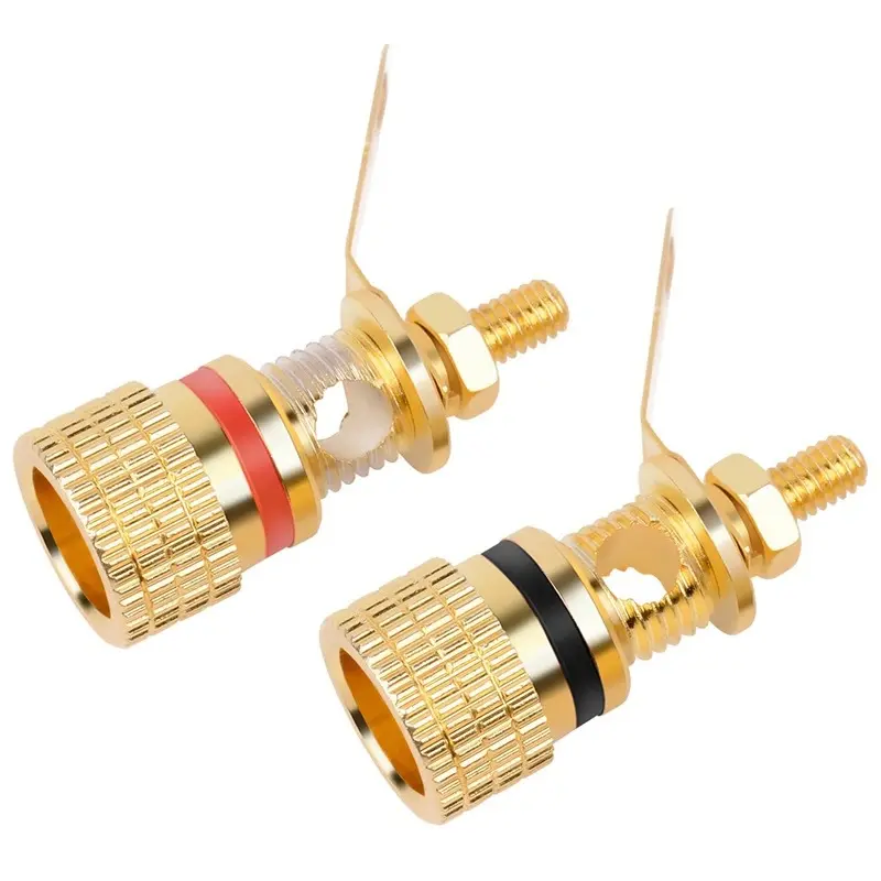 cantell Audio connector Gold plating audio speaker terminal connector