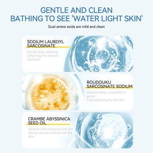 Gel douche éclaircissant pour le corps, acide hyaluronique, eau légère, gel douche avec niacinamide pour tous les types de peau - Product Image 3