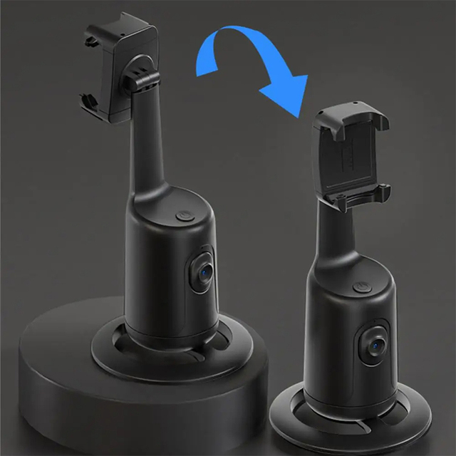 360 Smart AI Face Tracking Tripod Rechargeable Auto Following Mobile Gimbal Stabilizer Phone Holder for Vlog Live Streaming