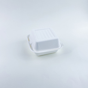Boîte à lunch bento en pulpe de canne à sucre compostable de 6/9/10/12 pouces, conteneur alimentaire en bagasse, boîte à clapet - Product Image 2