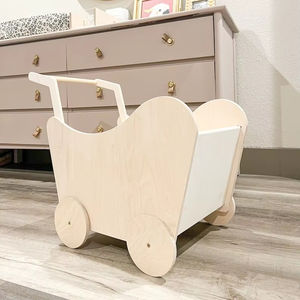 Landau en <span class=keywords><strong>bois</strong></span> au design moderne pour tout-petits, poussette en <span class=keywords><strong>bois</strong></span>, berceau, <span class=keywords><strong>chariot</strong></span> à pousser et <span class=keywords><strong>chariot</strong></span> pour bébé <span class=keywords><strong>de</strong></span> 2 ans, cadeau - Product Image 1