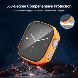 เคสกันกระแทกสำหรับ Apple Watch Ultra1/2 49 มม. วัสดุ PC พร้อมกระจกนิรภัย ป้องกันรอยขีดข่วน ขายส่ง - Product Image 6