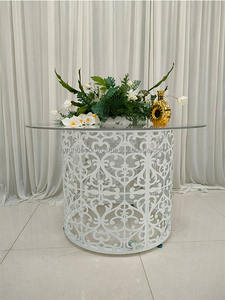 Furun White Wedding Ceremony Table Banquet Mesas de acero inoxidable para decoración de bodas - Product Image 5