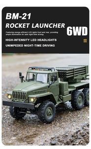 NUEVO Auto de Control Remoto WPL B36-2, Todoterreno con Seis Ruedas Motrices, Lanzador de Cohetes, Modelo RC para Adultos y Niños, Juguete de Auto Todoterreno, Regalo - Product Image 2