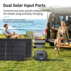 ABOK 2500W Portable Power Station EU US Warehouse Fast Shipping LiFePO4 Solar <b>Generator</b> Pure Sine Wave MPPT for <b>Camping</b> RV - Product Image 3