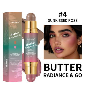 Barra de Bronceador y Rubor 2 en 1 con Logotipo Personalizado de Nuevo Diseño, Barra de Rubor de Maquillaje en Barra de Mantequilla Resistente al Sudor, Gran Venta - Product Image 5