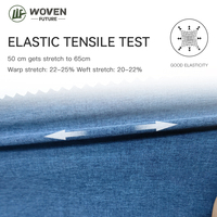 Shaoxing Wovenfuture Brésilien 100d 90% T 10% Sp 4 Way Stretch Polyester Melange Cationique Spandex Tissu pour Vêtements de Sport
