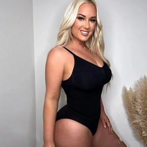 Combinaisons d'entraînement de la taille pour femmes une pièce grande taille Slip amincissant complet Shapewear Tummy Control Tops Seamless Thong Bodysuit - Product Image 2