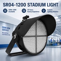 Projecteur LED 1200W pour stades, terrains de baseball, de football, de cricket, de piste, de matchs nocturnes, de sites sportifs et de tournois