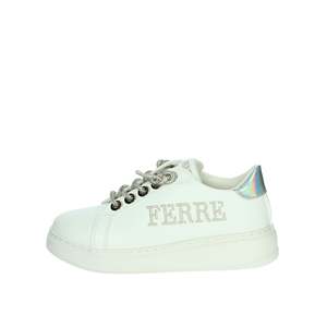 Zapatillas Deportivas para Niña Ferre, Blancas y Plateadas, con Suela Gruesa, Zapatos de Moda - Product Image 1