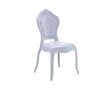 Muebles de exterior boda plástico blanco cristal silla resina PC Bella silla para evento - Product Image 2