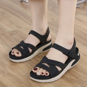 Sandali da spiaggia da donna UP-5506r 2025 <span class=keywords><strong>con</strong></span> cinturino alla caviglia <span class=keywords><strong>con</strong></span> sandali <span class=keywords><strong>con</strong></span> suola morbida <span class=keywords><strong>scarpe</strong></span> per l'estate - Product Image 5