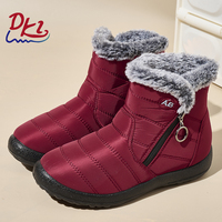 Bairuilun Bottes de neige en peluche pour femmes, imperméables et antidérapantes, personnalisées pour l'hiver