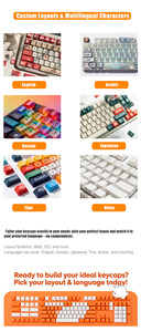 Durable et anti-brillant disponible en différentes couleurs pour les touches artisanales de <span class=keywords><strong>clavier</strong></span> mécanique PBT personnalisées - Product Image 4