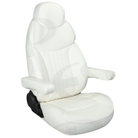 Siège de bateau de luxe personnalisé en cuir Nappa, siège de bateau marin réglable