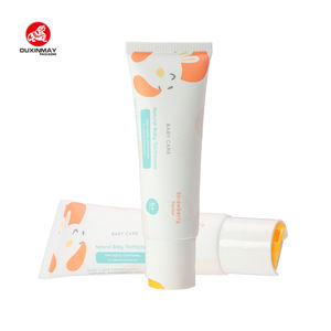 Tube d'échantillon vide de luxe à pression douce, personnalisé 20ml 25ml 35ml, emballage cosmétique crème solaire tube en plastique pour les soins de la peau - Product Image 1