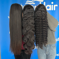 Perruques sans colle à dentelle frontale en cheveux vietnamiens bruts, à cheveux bouclés birmans, de luxe, originales, en cheveux humains, pour femmes noires