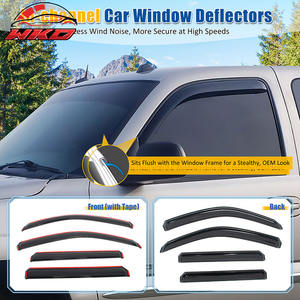 แผ่นบังแดดหน้าต่างแบบ In-Channel สำหรับรถนิสสัน ฟรอนเทียร์ 22-26 รุ่น Crew Cab ป้องกันฝน - Product Image 2