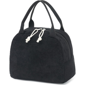 Sac à lunch isotherme réutilisable personnalisé en usine pour femmes hommes petit sac fourre-tout isotherme en velours côtelé mignon pour le travail/bureau pique-nique - Product Image 6