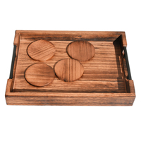 Plateau de service en bois naturel Plateaux en bois pour table basse, canapé, lit pour la cuisine