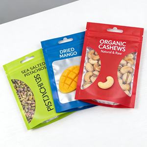 Sac refermable à fenêtre imprimé en gravure, de qualité alimentaire, résistant à l'humidité, pour noix, mangues séchées, chips de banane et en-cas - Product Image 3