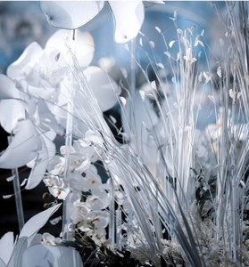 Gazon de paon artificiel, <span class=keywords><strong>fleur</strong></span> de pilote pour <span class=keywords><strong>d</strong></span>écoration de mariage, plante pour chemin - Product Image 2