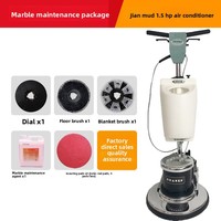 Nettoyeur de sols manuel multifonction 1,5 CV 17 pouces avec brosse pour nettoyage à l'acide et décapage