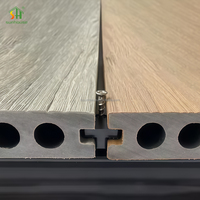 Plancher de terrasse en WPC pour patio, jardin, balcon, terrasse, bord de piscine, installation facile
