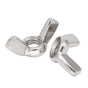 Écrou à oreilles en acier inoxydable 304/316 de l'usine Bibo Yaente, raccord de construction M8-M24, écrou à griffes en laiton avec insert nylon, usine Yaente, acier inoxydable - Product Image 1
