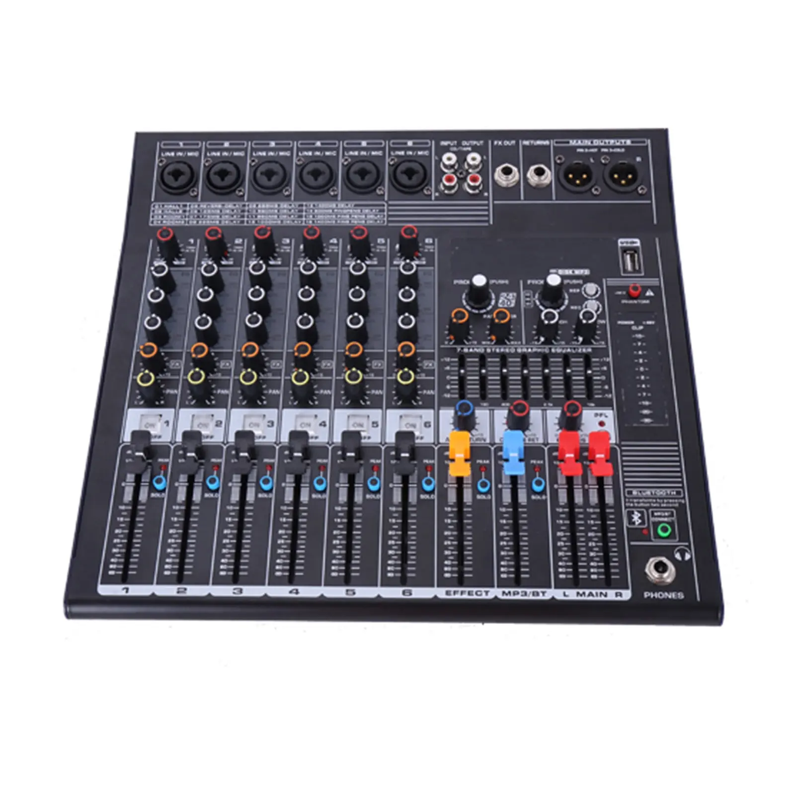 MB Double equalizer 7-band 16 perangkat audio DSP mixer audio model kecil