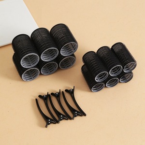Lot de 18 bigoudis auto-agrippants avec pinces pour franges et boucles, sans chaleur, en plastique, outil de coiffure DIY, Rizos Sin <span class=keywords><strong>Calor</strong></span> - Product Image 2